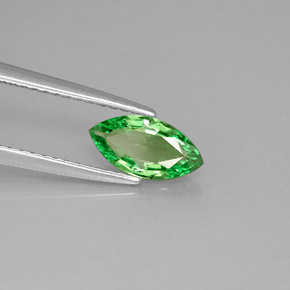 0.75캐럿 천연 크롬 그린 차보라이트 가넷, 마퀴즈, 9×4.6 mm, VVS-VS