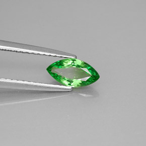 0.64캐럿 천연 크롬 그린 차보라이트 가넷, 마퀴즈, 8.1×4.2 mm, VVS-VS