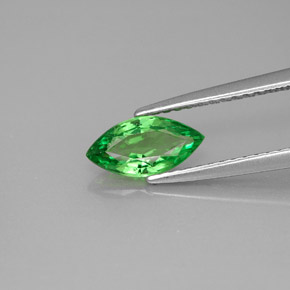 0.83캐럿 천연 크롬 그린 차보라이트 가넷, 마퀴즈, 8.9×4.5 mm, VVS-VS