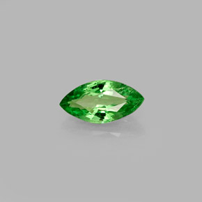 0.51캐럿 천연 크롬 그린 차보라이트 가넷, 마퀴즈, 7.1×3.7 mm, VVS-VS
