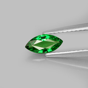 0.42캐럿 천연 크롬 그린 차보라이트 가넷, 마퀴즈, 7.4×3.7 mm, VVS-VS