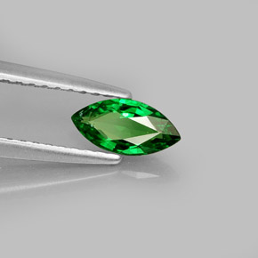 0.42캐럿 천연 크롬 그린 차보라이트 가넷, 마퀴즈, 7.4×3.7 mm, VVS-VS