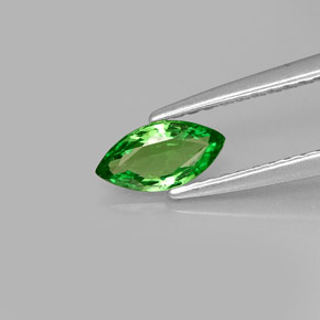 0.43캐럿 천연 크롬 그린 차보라이트 가넷, 마퀴즈, 7.2×3.7 mm, VVS-VS