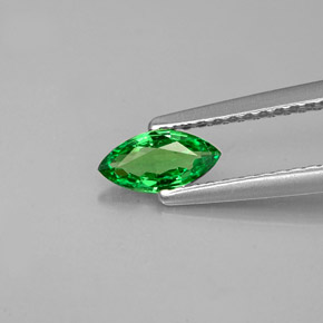 0.33캐럿 천연 크롬 그린 차보라이트 가넷, 마퀴즈, 6.8×3.4 mm, VVS-VS