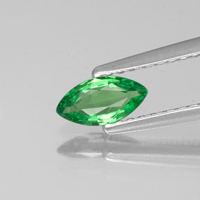 0.34캐럿 천연 크롬 그린 차보라이트 가넷, 마퀴즈, 6.9×3.6 mm, VS