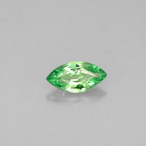 0.27캐럿 천연 크롬 그린 차보라이트 가넷, 마퀴즈, 6×3.1 mm, VVS-VS