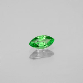 0.32캐럿 천연 크롬 그린 차보라이트 가넷, 마퀴즈, 6.1×3.1 mm, SI