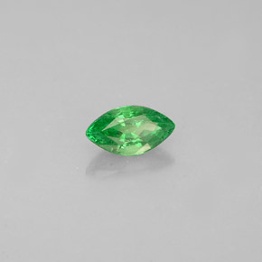 0.35캐럿 천연 크롬 그린 차보라이트 가넷, 마퀴즈, 6.1×3.3 mm, VVS-VS
