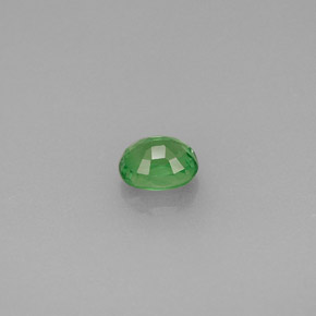 0.48캐럿 천연 그린 차보라이트 가넷, 타원형 컷, 4.7×3.8 mm, VS