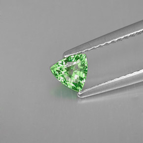 0.35캐럿 천연 크롬 그린 차보라이트 가넷, 트릴리언, 4.7×4.6 mm, VVS-VS