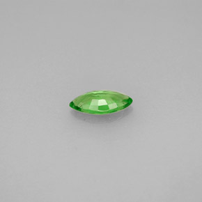 0.42캐럿 천연 비비드 그린 차보라이트 가넷, 마퀴즈, 7.2×3.7 mm, VS