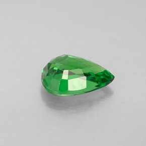 1.05캐럿 천연 크롬 그린 차보라이트 가넷, 배 모양, 7.5×5.6 mm, VS-SI