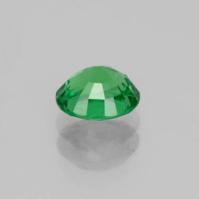 1.06캐럿 천연 크롬 그린 차보라이트 가넷, 타원형 컷, 6.4×5.6 mm, VS