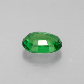 1.05캐럿 천연 크롬 그린 차보라이트 가넷, 타원형 컷, 7×5.3 mm, VVS