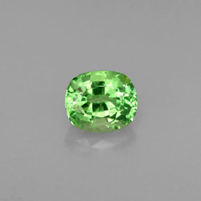 0.88캐럿 천연 크롬 그린 차보라이트 가넷, 쿠션 컷, 5.8×5 mm, VS