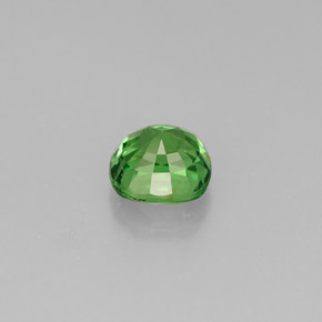 0.76캐럿 천연 크롬 그린 차보라이트 가넷, 쿠션 컷, 5.2×4.9 mm, VS