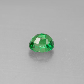 1.10캐럿 천연 그린 차보라이트 가넷, 타원형 컷, 6.2×5.1 mm, VS