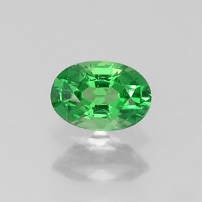 0.35캐럿 천연 그린 차보라이트 가넷, 타원형 컷, 5.1×3.5 mm, VS