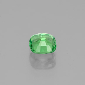 0.44캐럿 천연 그린 차보라이트 가넷, 쿠션 컷, 4.6×4.5 mm, VVS-VS