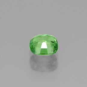0.48캐럿 천연 그린 차보라이트 가넷, 쿠션 컷, 4.7×4.6 mm, VVS-VS