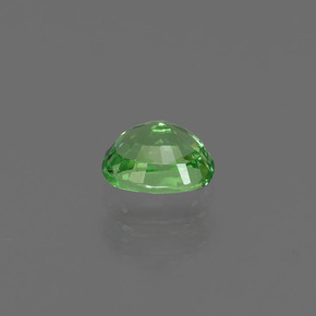 0.54캐럿 천연 그린 차보라이트 가넷, 타원형 컷, 5.1×4.2 mm, VVS-VS