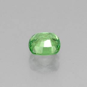 0.50캐럿 천연 그린 차보라이트 가넷, 쿠션 컷, 4.7×4.6 mm, VS