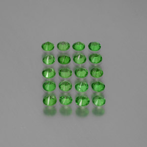 2.23캐럿 천연 미디엄 그린 차보라이트 가넷 보석, 라운드 컷, 2.82 mm, VVS-VS