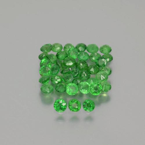 2.83캐럿 천연 밝은 그린 차보라이트 가넷 보석, 라운드 컷, 2.61 mm, VS-SI