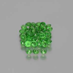 2.85캐럿 천연 일렉트릭 그린 차보라이트 가넷 보석, 라운드 컷, 2.48 mm, VS-SI