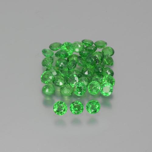 2.56캐럿 천연 밝은 그린 차보라이트 가넷 보석, 라운드 컷, 2.53 mm, VS-SI