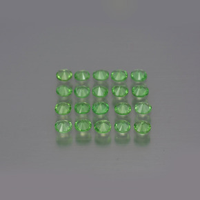 1.61캐럿 천연 생기 있는 그린 차보라이트 가넷 보석, 라운드 컷, 2.82 mm, VS