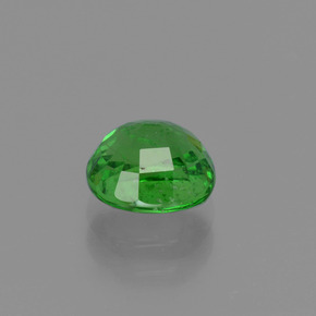 1.51캐럿 천연 밝은 그린 차보라이트 가넷, 타원형 컷, 6.6×6.1 mm, VS-SI