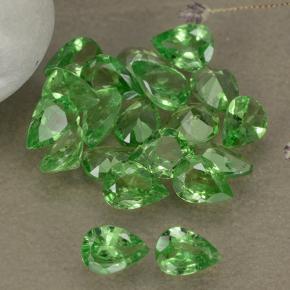 2.99캐럿 천연 밝은 그린 차보라이트 가넷 보석, 배 모양, 4×3 mm, VS