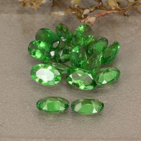 3.21캐럿 천연 미디엄 그린 차보라이트 가넷 보석, 타원형 컷, 5×3 mm, VS
