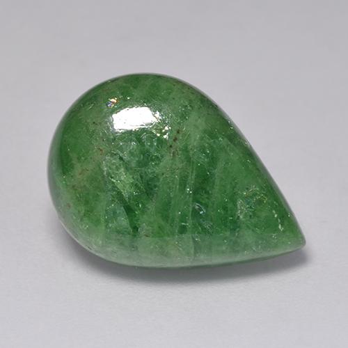 12.26캐럿 천연 여러 가지 빛깔의 녹색 차보라이트 가넷, 배 모양, 17.5×12.6 mm, 투명한