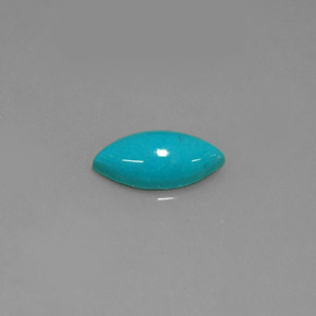 0.76캐럿 천연 블루 터키석, 마퀴즈, 10.1×5.1 mm, 불투명체