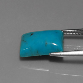 3.22캐럿 천연 블루 터키석, 바게트, 12×8.1 mm, 불투명체