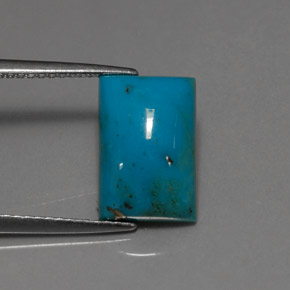 3.38캐럿 천연 블루 터키석, 바게트, 12×8 mm, 불투명체