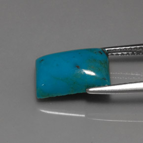 3.38캐럿 천연 블루 터키석, 바게트, 12×8 mm, 불투명체
