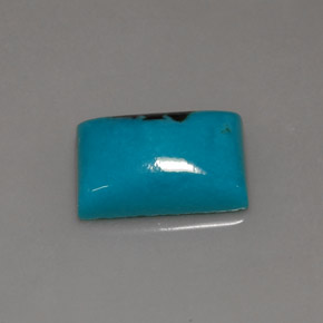 3.47캐럿 천연 블루 터키석, 바게트, 12×8.1 mm, 불투명체