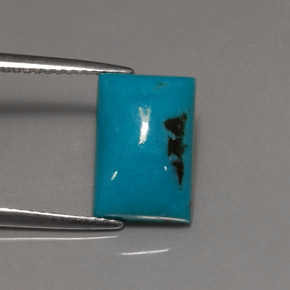 3.47캐럿 천연 블루 터키석, 바게트, 12×8.1 mm, 불투명체