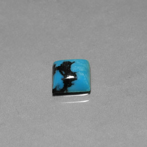 1.84캐럿 천연 블루 터키석, 스퀘어, 8.1×8 mm, 불투명체