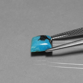 1.84캐럿 천연 블루 터키석, 스퀘어, 8.1×8 mm, 불투명체