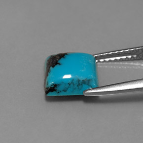 1.80캐럿 천연 블루 터키석, 스퀘어, 8.1×8 mm, 불투명체