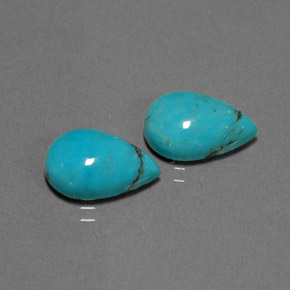 캐럿 천연 블루 그린 터키석 보석, 배 모양, 11.9×8 mm, 불투명체
