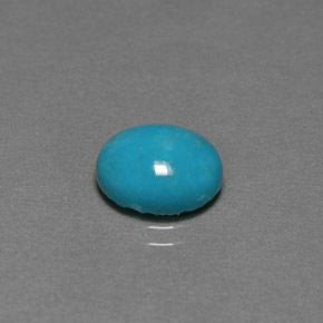 2.20캐럿 천연 블루 그린 터키석, 타원형 컷, 9.9×8 mm, 불투명체