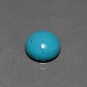 2.33캐럿 천연 블루 그린 터키석, 라운드 컷, 10.00 mm, 불투명체