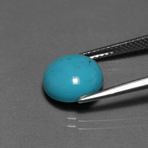 2.33캐럿 천연 블루 그린 터키석, 라운드 컷, 10.00 mm, 불투명체