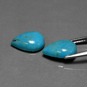 캐럿 천연 블루 그린 터키석 보석, 배 모양, 11.9×8 mm, 불투명체
