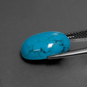 4.15캐럿 천연 파란색 터키 옥, 타원형 컷, 불투명체